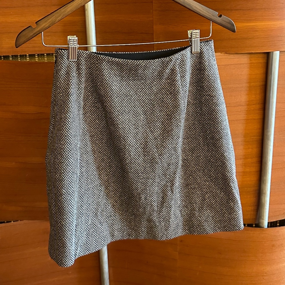 Theory Abbot Knit Chevron Skirt
